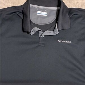 Columbia Black Polo Shirt - Large